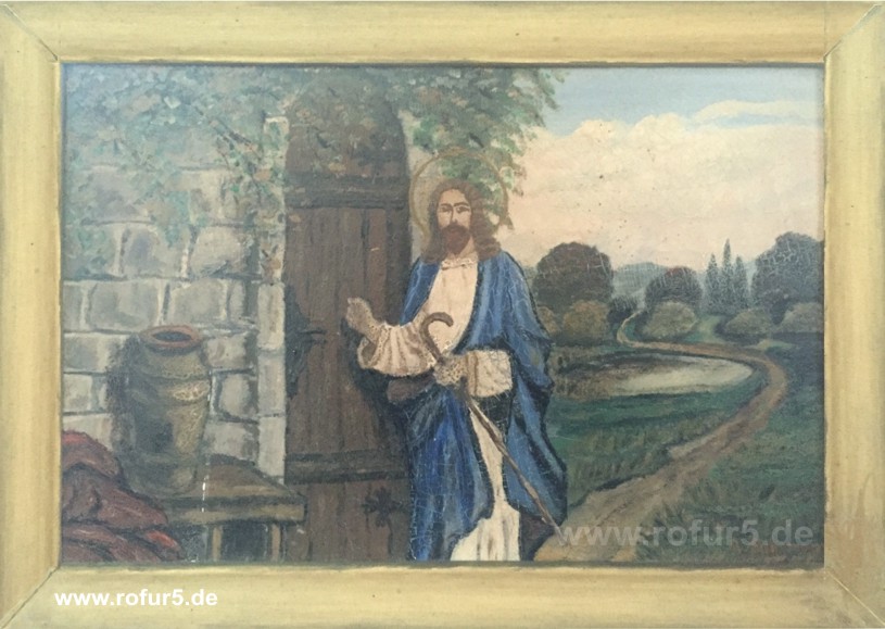Alfred Fuhrmann: Jesus der mde Wanderer  klopft an die Tr