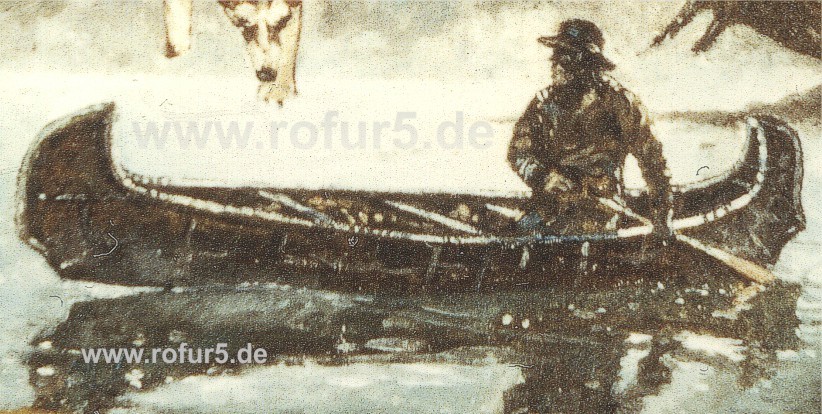 Rolf Fuhrmann, Malerei: Ausschnitt aus Trapper-Bild